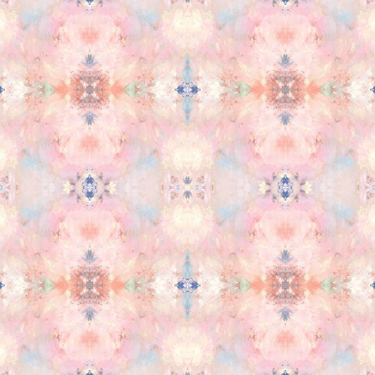 Seabrook Kaleidoscope Pink Wallpaper