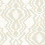 Seabrook Moirella Taupe Wallpaper