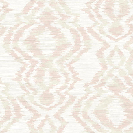Seabrook Moirella Blush Wallpaper