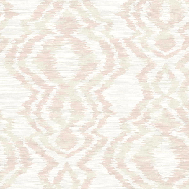 Seabrook Moirella Blush Wallpaper