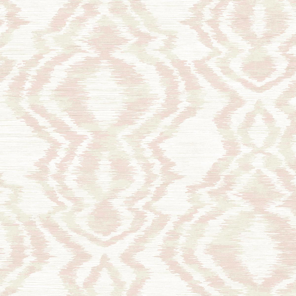 Seabrook Moirella Pink Wallpaper