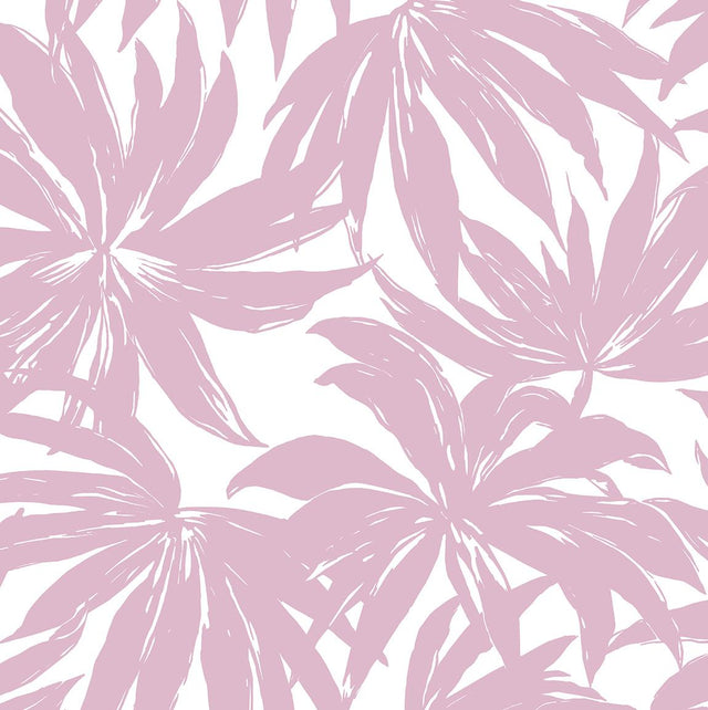 Seabrook Palma Mauve Wallpaper
