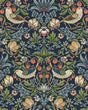 Seabrook Fragaria Garden Prepasted Midnight Blue Wallpaper
