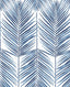 Seabrook Paradise Palm Prepasted Coastal Blue Wallpaper