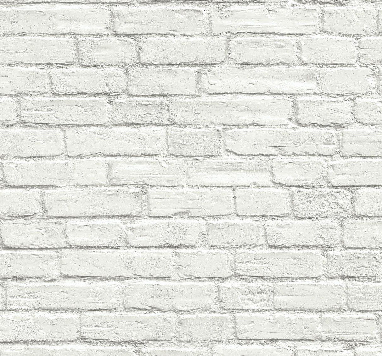 Seabrook Industrial Faux Brick Prepasted Off-White Wallpaper