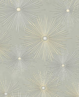 Seabrook Starburst Geo Prepasted Smoke Wallpaper