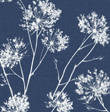 Seabrook One O'Clock Prepasted Denim Blue Wallpaper