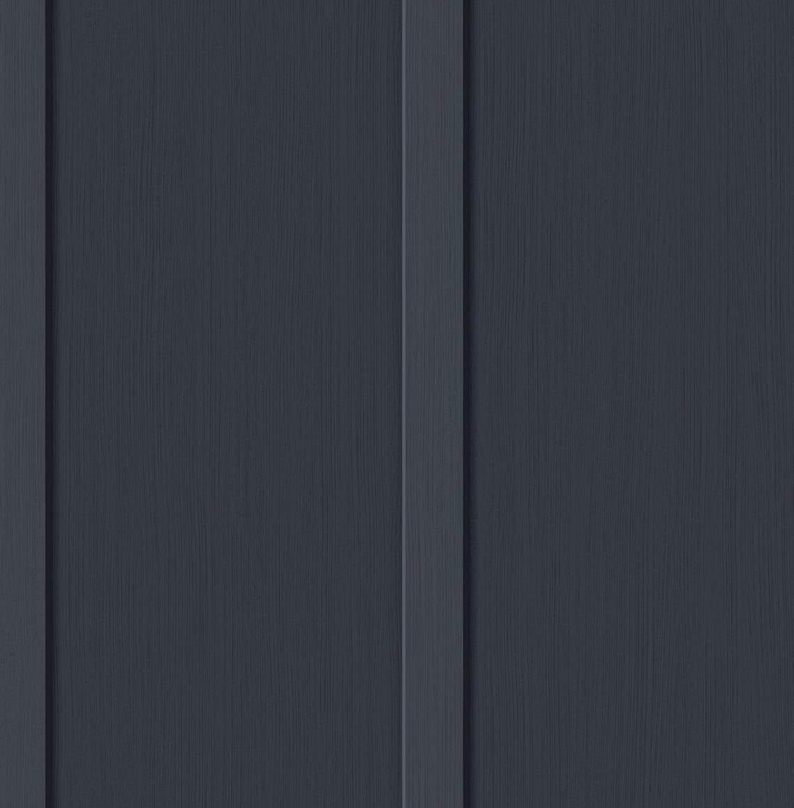 Seabrook Faux Board and Batten Prepasted Dark Blue Wallpaper