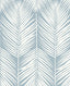 Seabrook Palm Silhouette Prepasted Light Blue Wallpaper