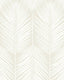 Seabrook Palm Silhouette Prepasted Sea Salt Wallpaper