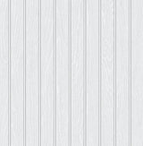 Seabrook Faux Beadboard Prepasted Pearl Grey Wallpaper