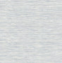 Seabrook Southport Faux Grasscloth Prepasted Dove Grey & Bluestone Wallpaper