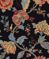Seabrook Lana Jacobean Ebony Wallpaper