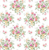 Seabrook Floral Bouquet Prepasted Watermelon & Buttercup Wallpaper