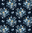Seabrook Floral Bouquet Prepasted Midnight Blue & Toffee Wallpaper