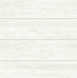 Seabrook Coastal Faux Shiplap Alabaster Wallpaper