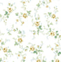 Seabrook Meadow Floral Trail Wheatfield & Sage Wallpaper