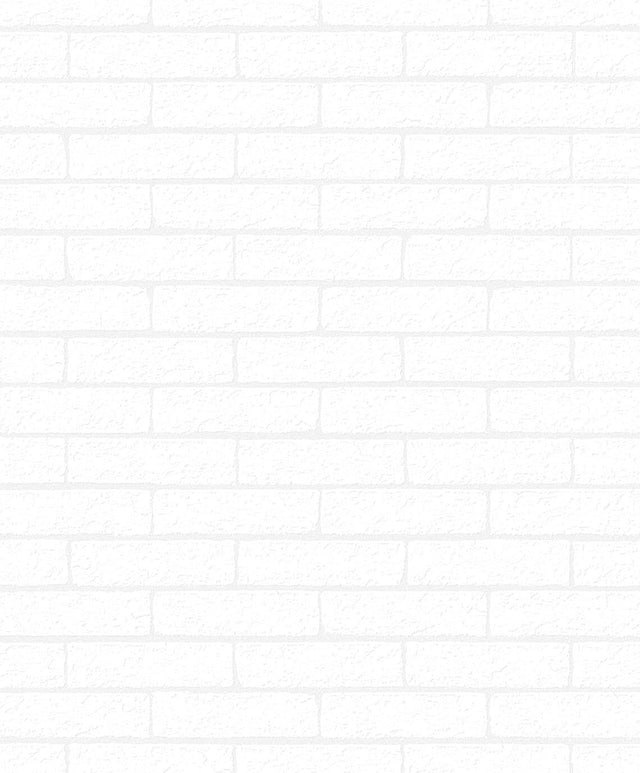 Seabrook Slater Faux Brick Blancito Wallpaper