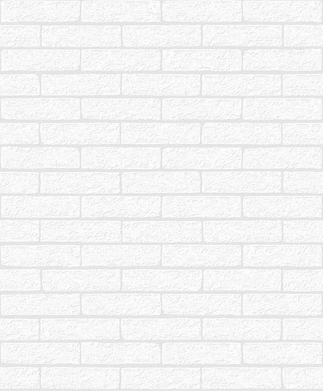 Seabrook Limestone Brick Off-White Wallpaper