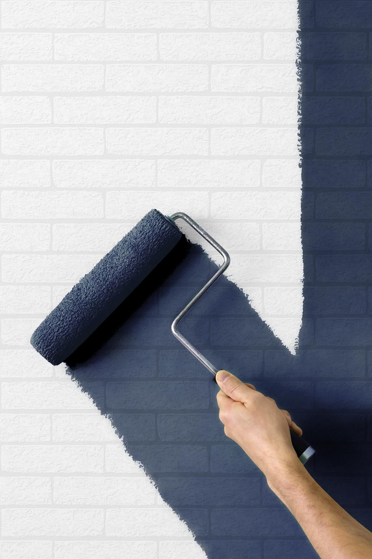 Seabrook Rustico Faux Brick White Wallpaper