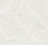 Seabrook Tarra Monstera Leaf White Sand Wallpaper