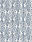 Seabrook Kira Leaf Husk Blue Suede Wallpaper