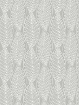 Seabrook Kira Leaf Husk Harbor Grey Wallpaper