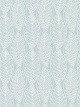 Seabrook Kira Leaf Husk Cape Blue Wallpaper