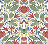 Seabrook Carmela Folk Floral Primaries Wallpaper