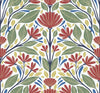 Seabrook Carmela Folk Floral Primaries Wallpaper