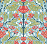 Seabrook Carmela Folk Floral Summer Garden Wallpaper