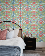 Seabrook Carmela Folk Floral Multi Wallpaper