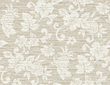 Seabrook Juno Island Floral Balanced Beige Wallpaper