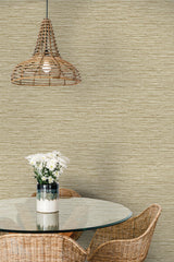 Seabrook Isla Faux Jute Beige Wallpaper