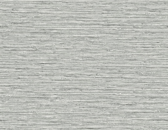 Seabrook Isla Faux Jute Half Moon Grey Wallpaper