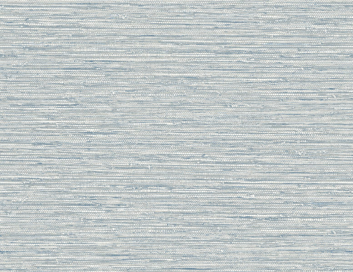 Seabrook Isla Faux Jute Fantasy Blue Wallpaper