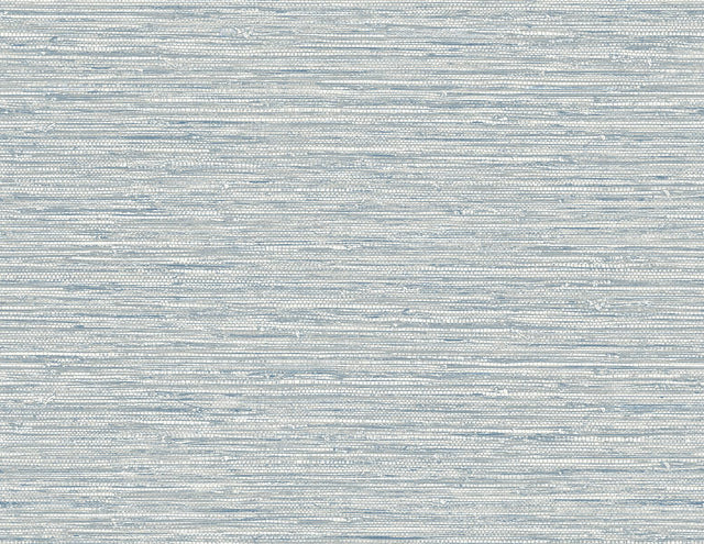 Seabrook Isla Faux Jute Fantasy Blue Wallpaper