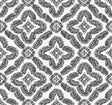 Seabrook Talia Botanical Medallion Black and White Wallpaper