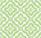 Seabrook Talia Botanical Medallion Kiwi Green Wallpaper