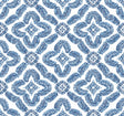 Seabrook Talia Botanical Medallion Cottage Blue Wallpaper