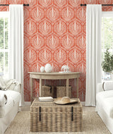 Seabrook Cyrus Harvest Orange Wallpaper