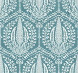 Seabrook Cyrus Harvest Mediterranean Blue Wallpaper