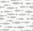 Seabrook Bay Fish Silver Sea Wallpaper