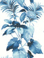 Seabrook Leaf Stripe Olympic Blue Wallpaper