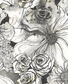 Seabrook Ink Rose Onyx Wallpaper