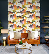 Seabrook Watercolor Block Multicolored Wallpaper