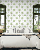 Seabrook Montgomery Palm Green Wallpaper