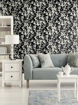 Seabrook Leopard Print Grey Wallpaper