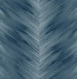 Seabrook Washed Chevron Blue Lake Wallpaper