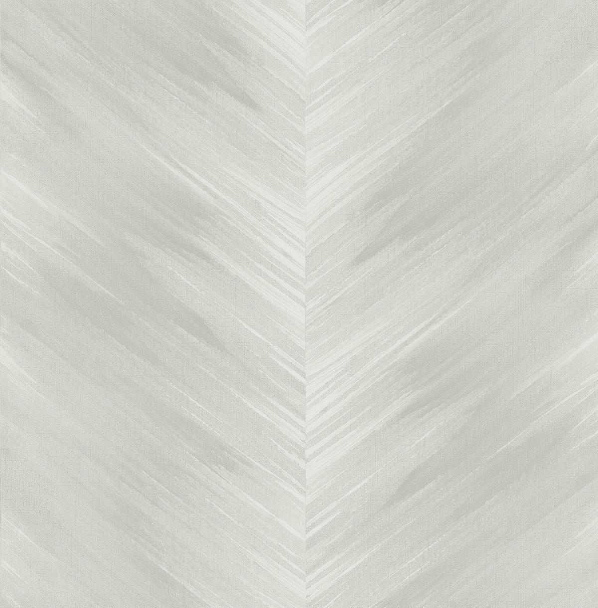 Seabrook Washed Chevron Daydream Grey Wallpaper